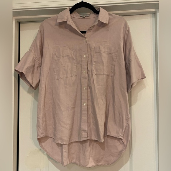 Madewell Light Pink Button-Up Shirt - Picture 1 of 5